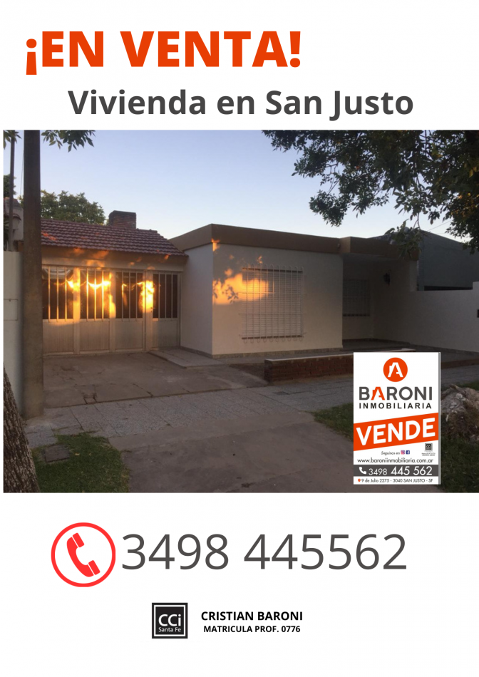 Foto Casa en Venta en San Justo, Santa Fe - pix1062701246 - BienesOnLine