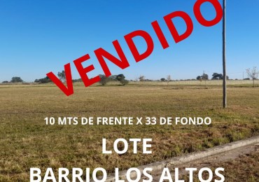 LOTE BARRIO LOS ALTOS 