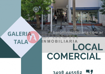 SE VENDE LOCAL COMERCIAL EN GALERIA TALA SAN JUSTO - PCIA. DE SANTA FE