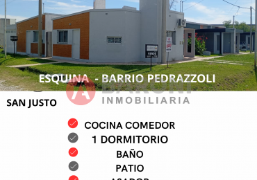 SE VENDE DEPARTAMENTO EN ESQUINA BARRIO PEDRAZZOLI - SAN JUSTO
